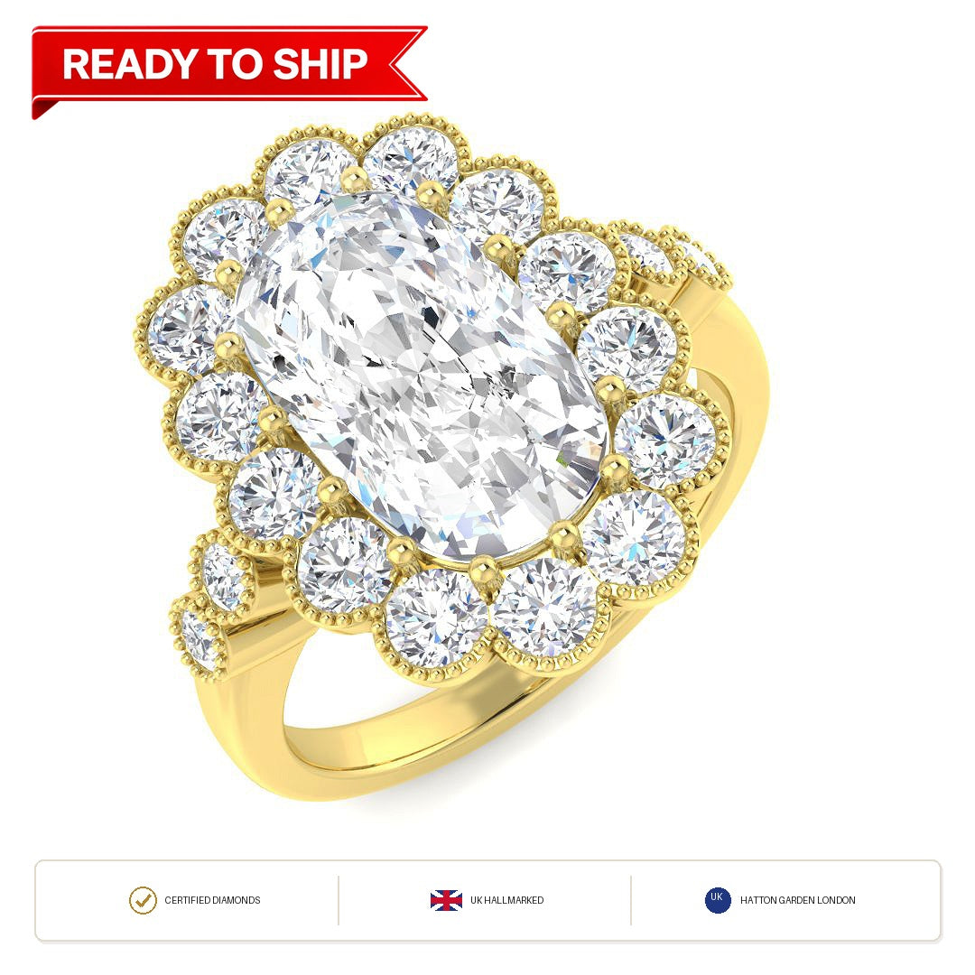 Lab grown diamond earring