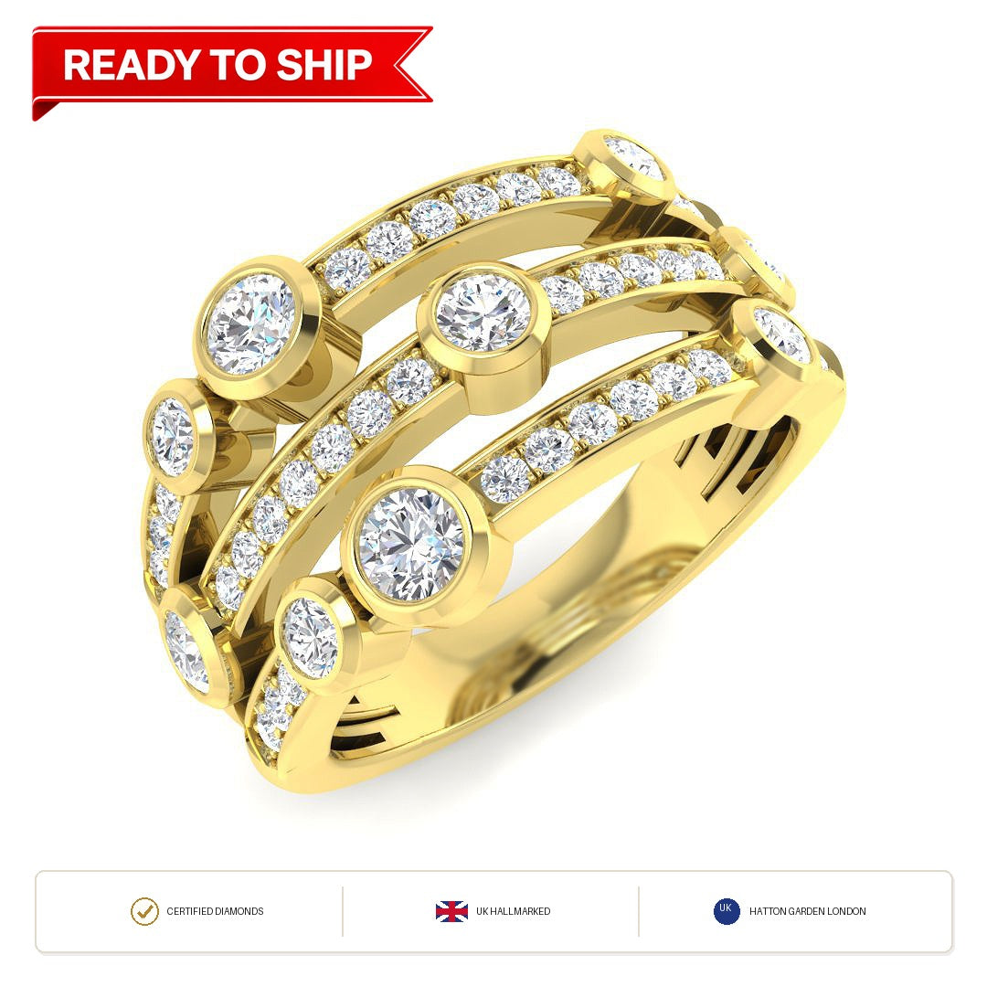Lab grown diamond earring