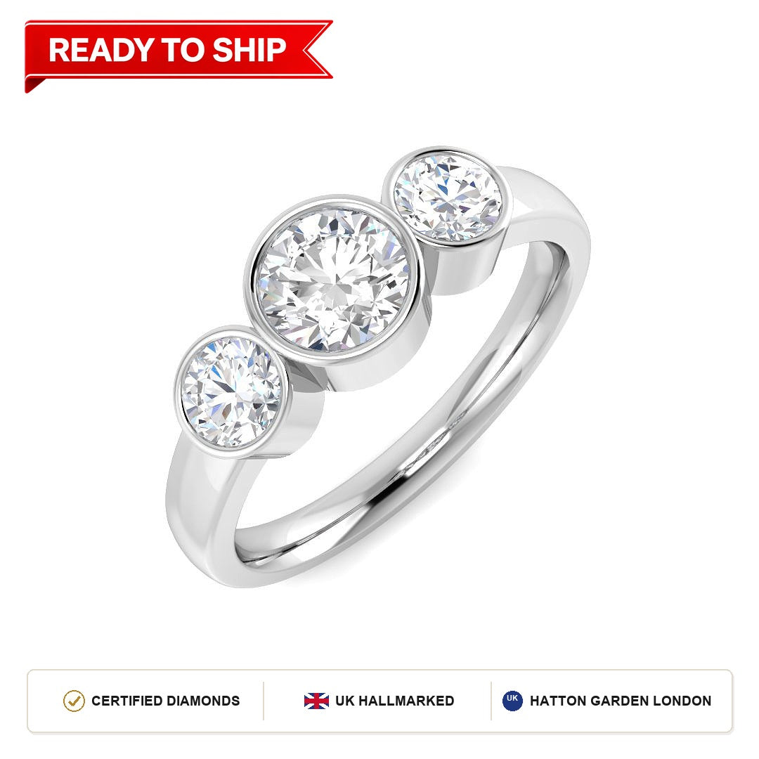Lab grown diamond earring
