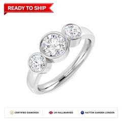 Lab grown diamond earring