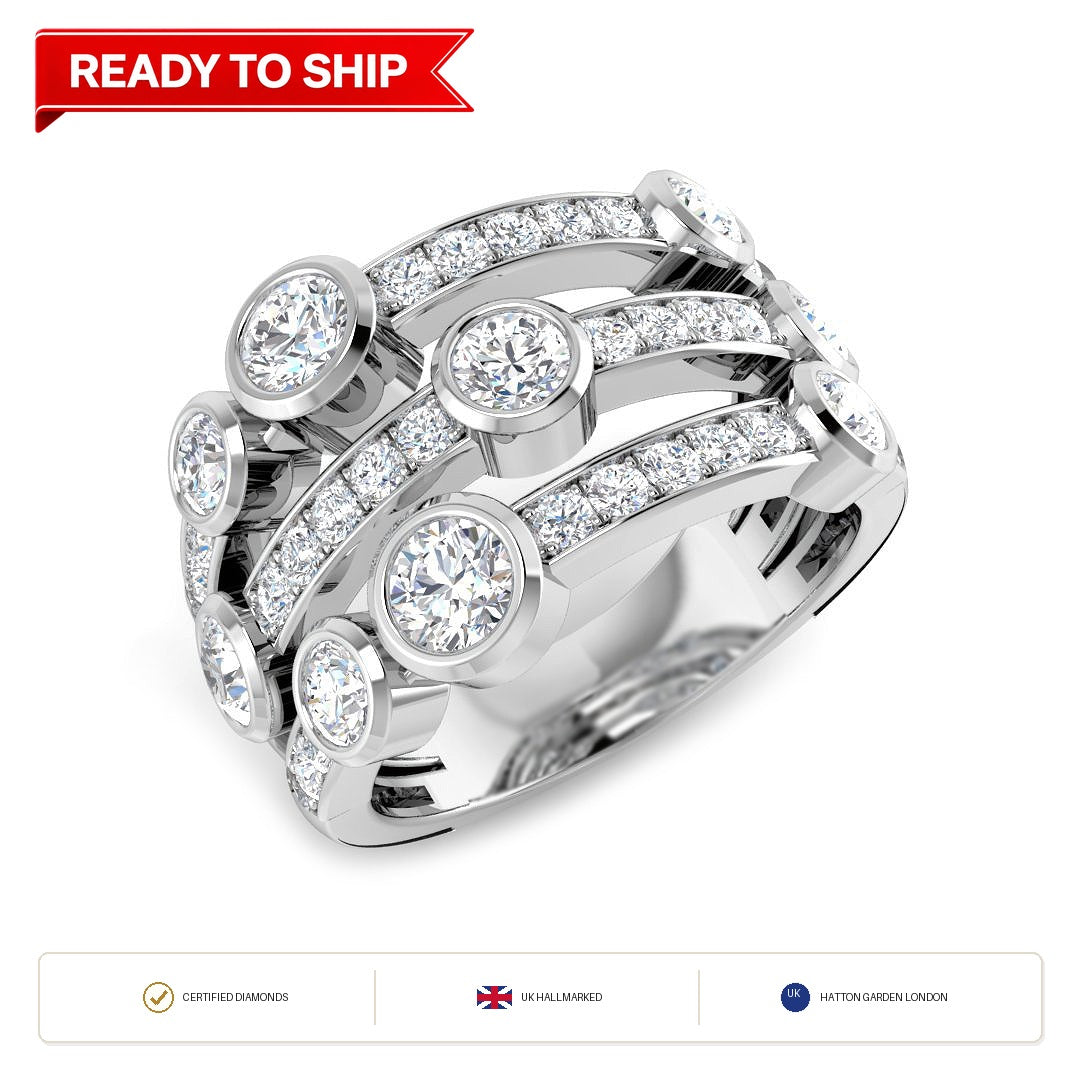 Lab grown diamond earring