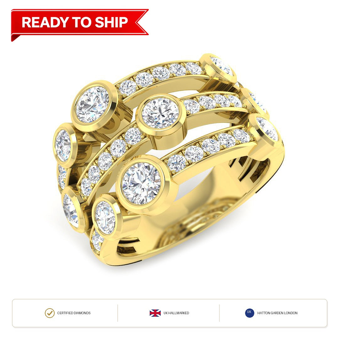 Lab grown diamond earring