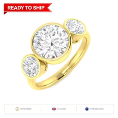 Lab grown diamond earring