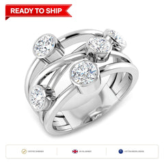 Lab grown diamond earring