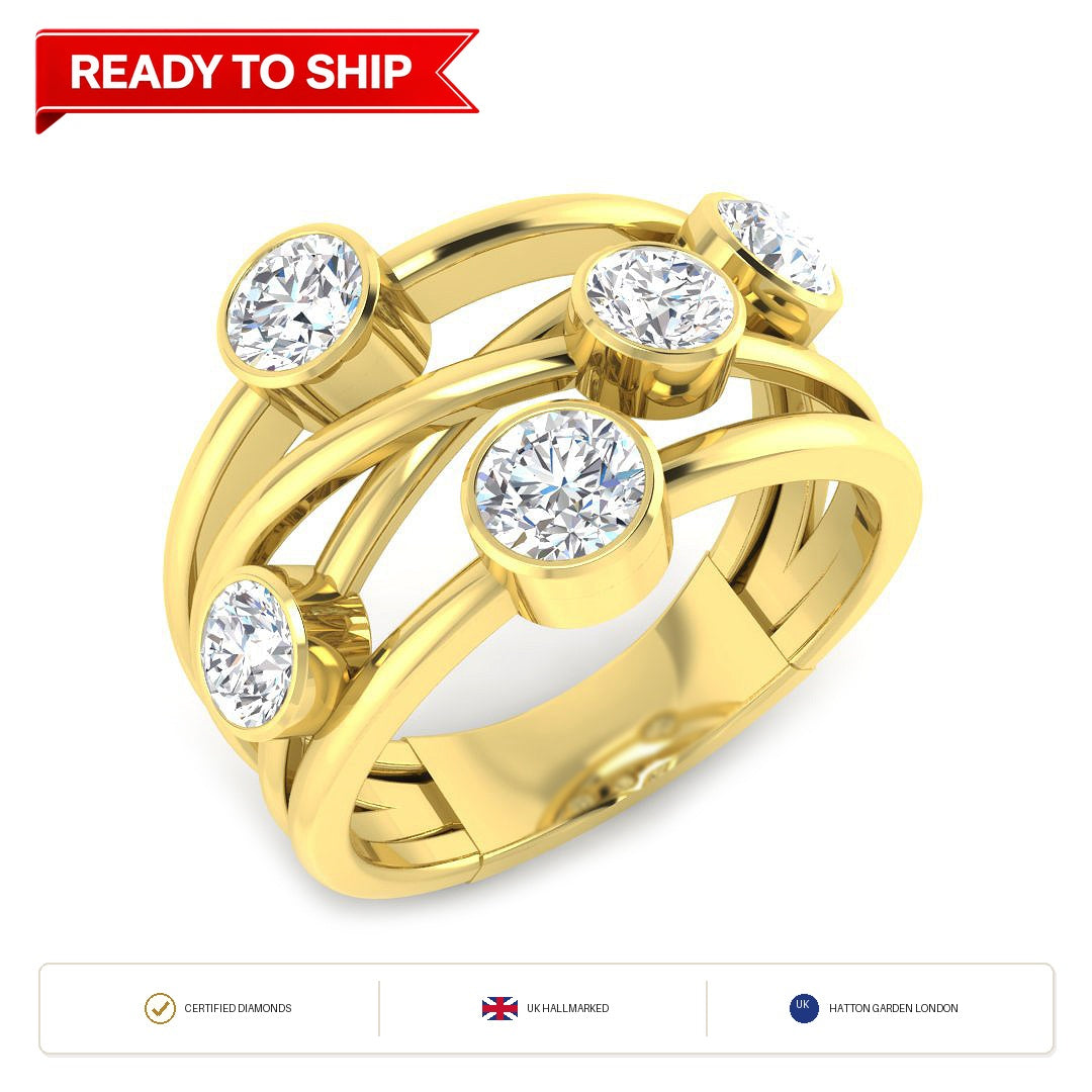 Lab grown diamond earring
