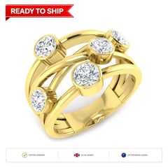 Lab grown diamond earring