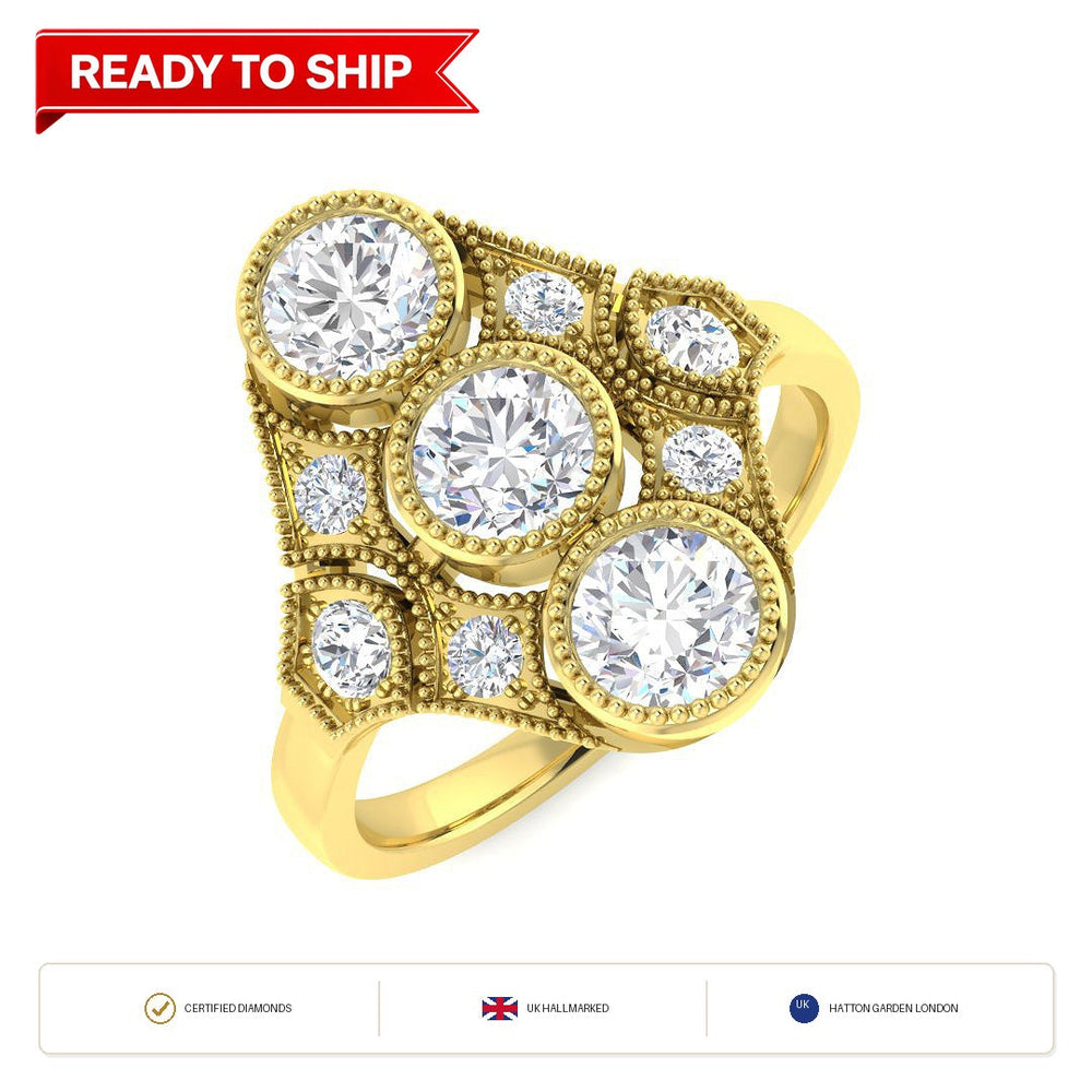 Lab grown diamond earring