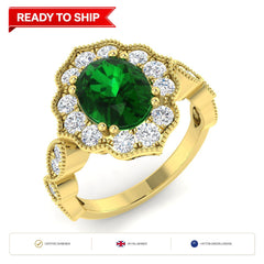 Lab grown diamond earring