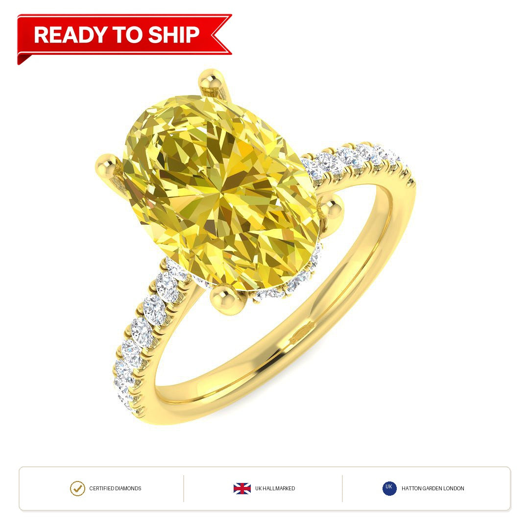 Lab grown diamond earring