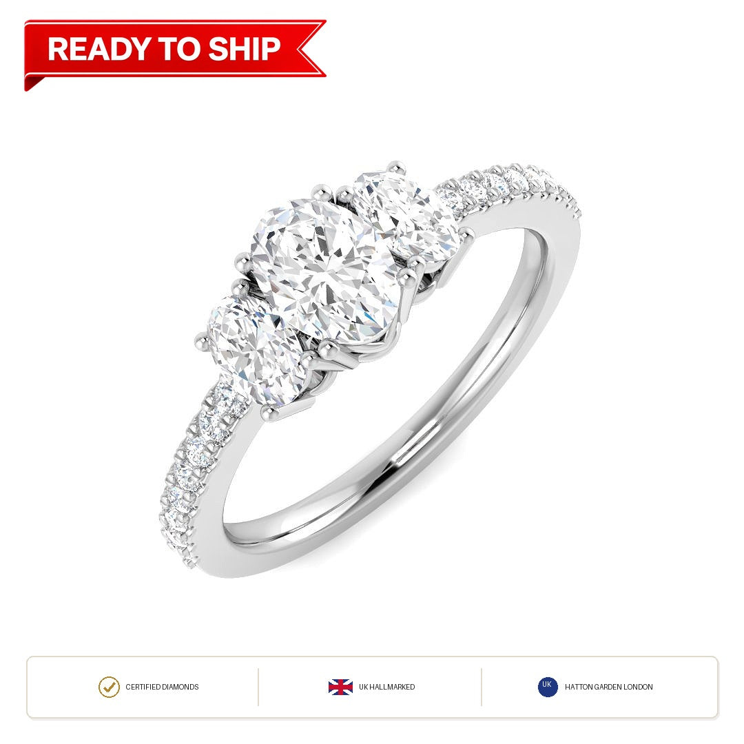 Lab grown diamond earring