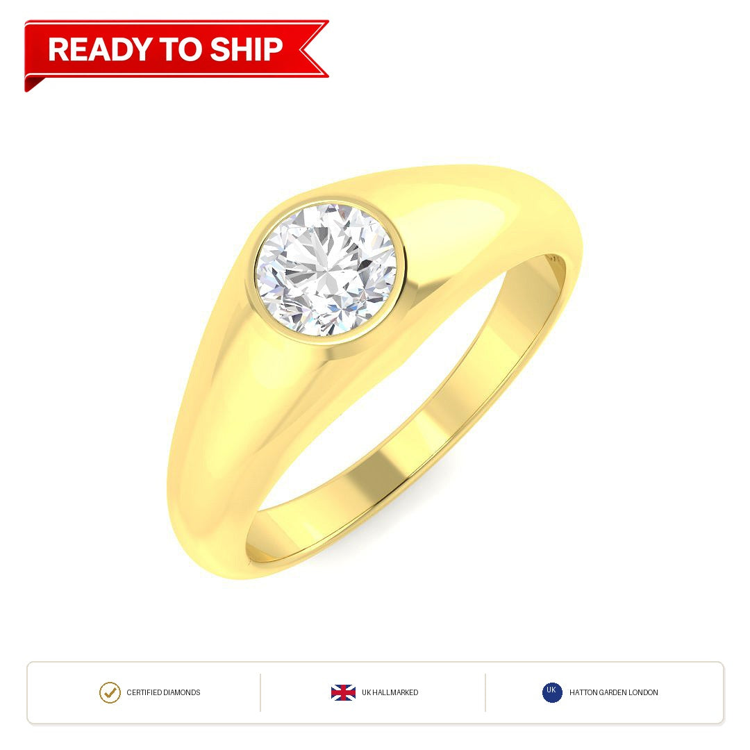 Lab grown diamond earring