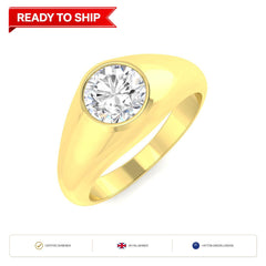 Lab grown diamond earring