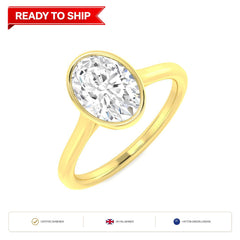 Lab grown diamond earring