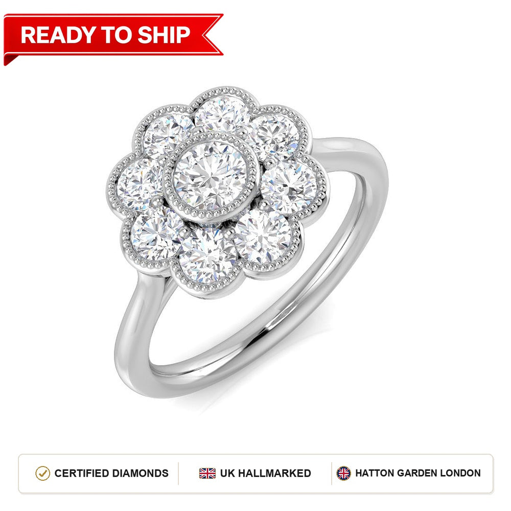 Lab grown diamond earring