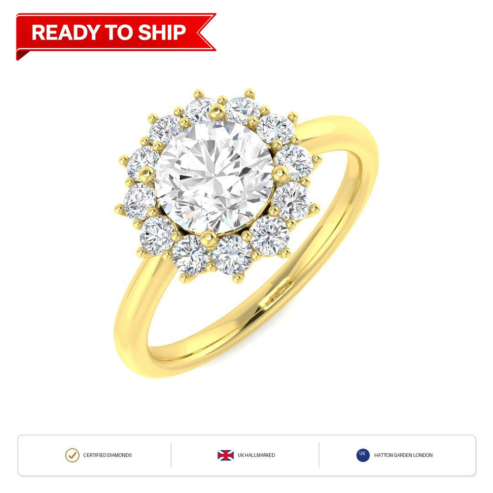 Lab grown diamond earring