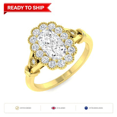 Lab grown diamond earring