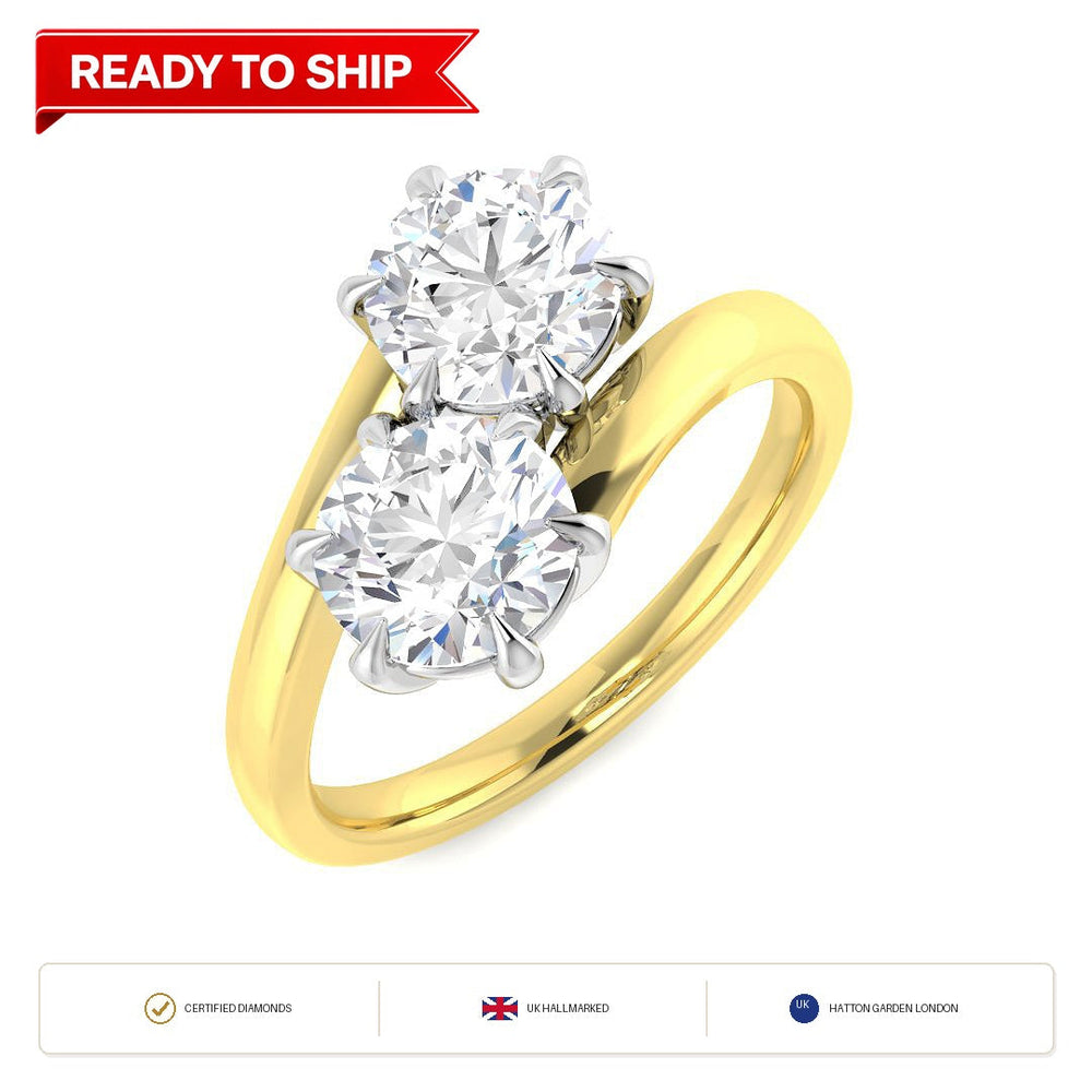 Lab grown diamond earring