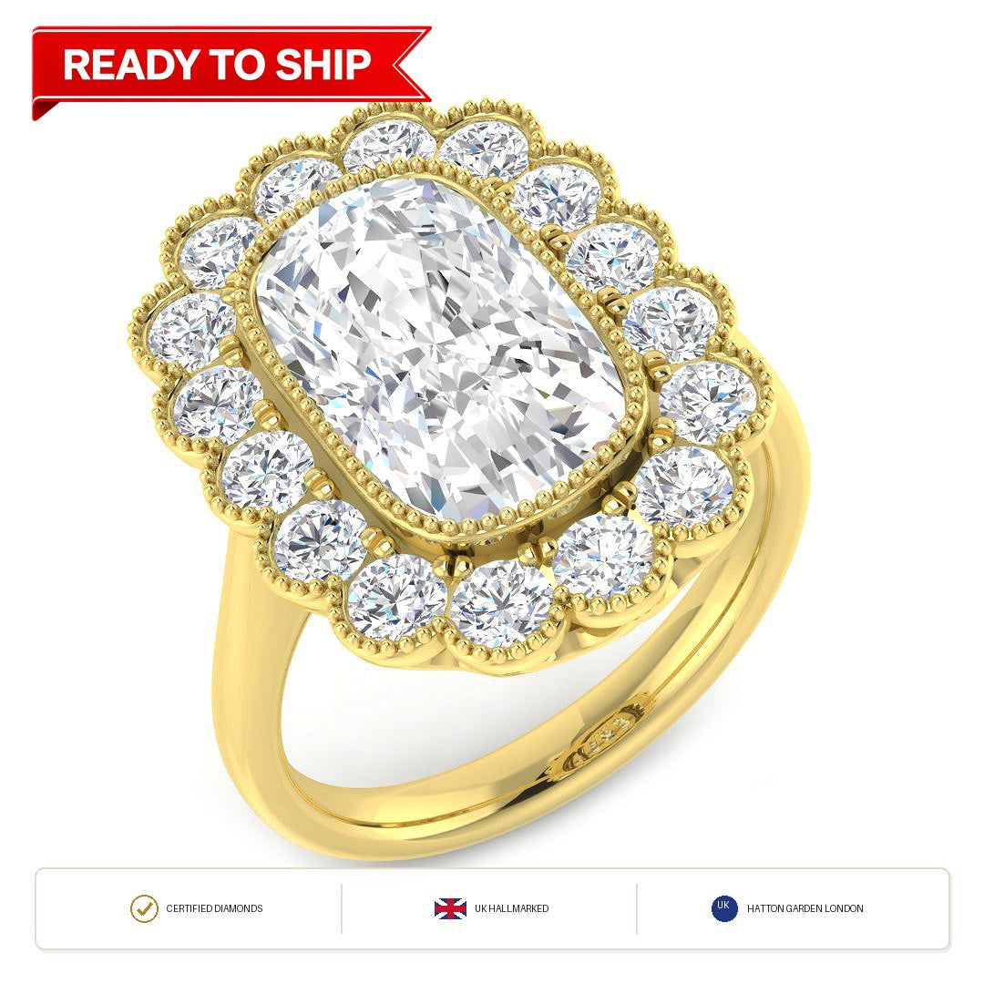 Lab grown diamond earring