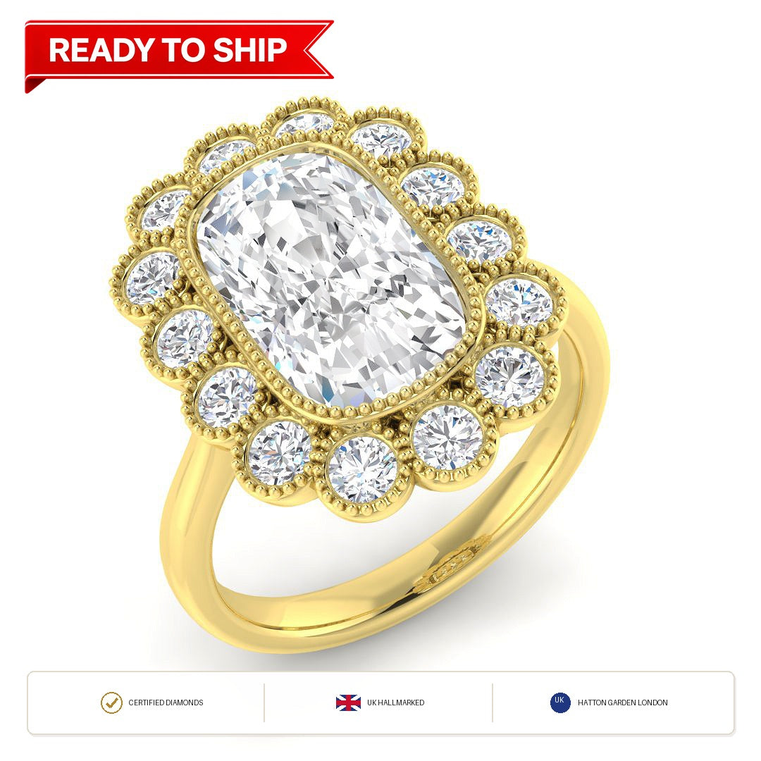 Lab grown diamond earring
