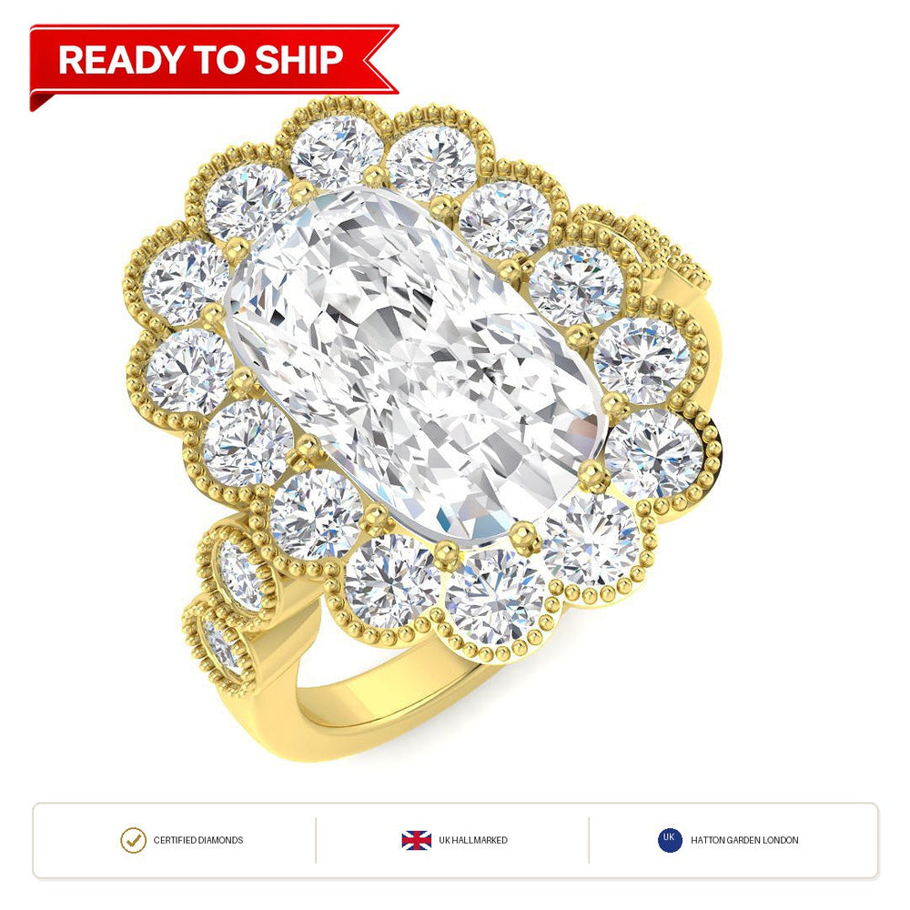 Lab grown diamond earring