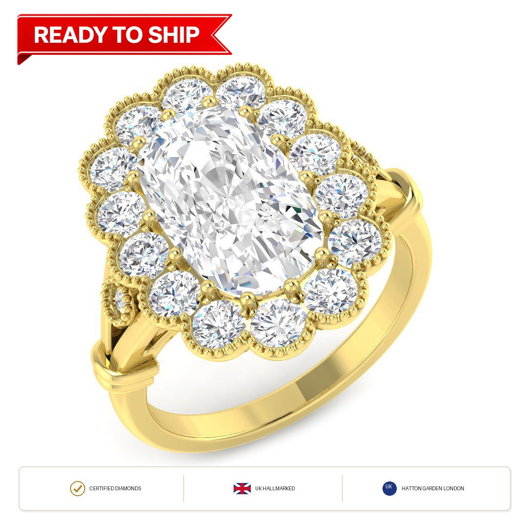 Lab grown diamond earring