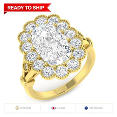 Lab grown diamond earring