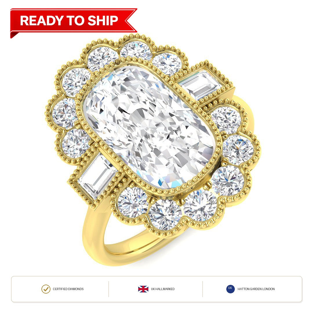Lab grown diamond earring