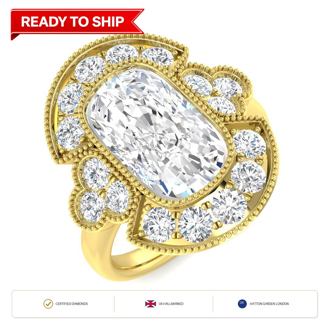 Lab grown diamond earring