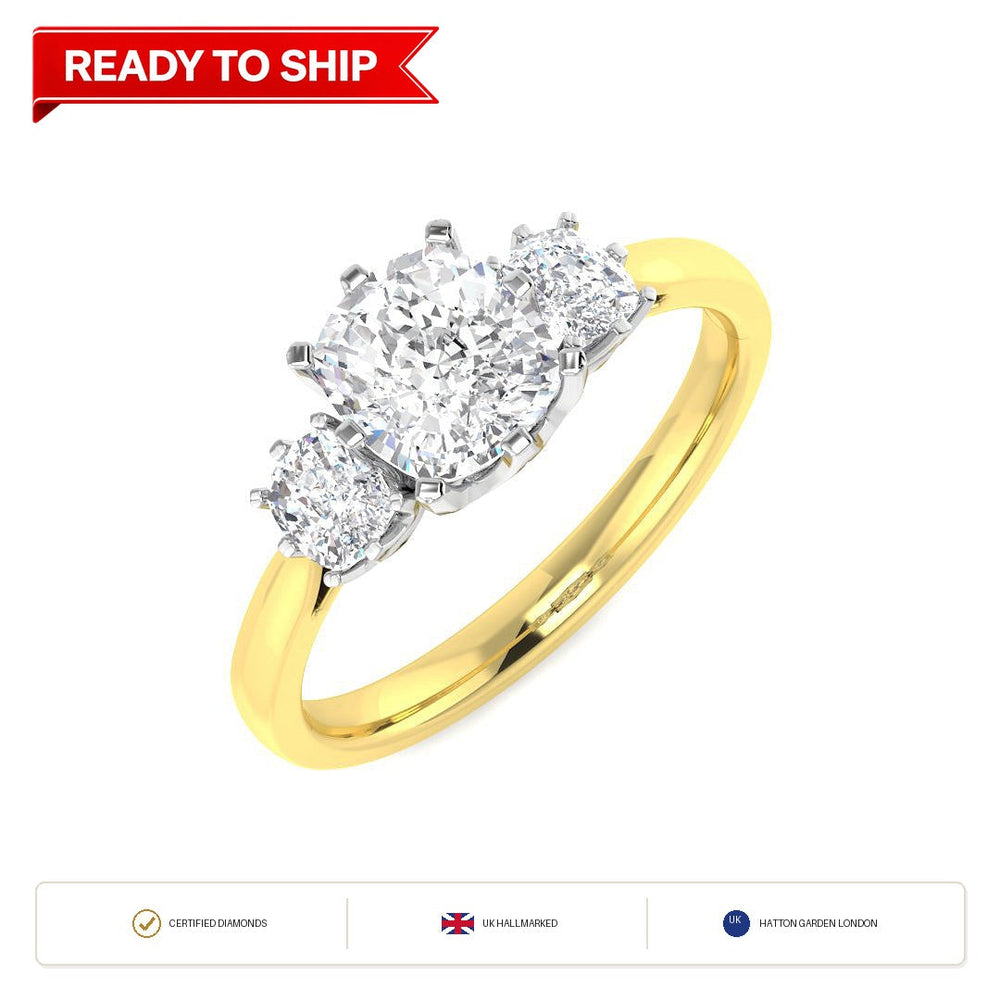 Lab grown diamond earring