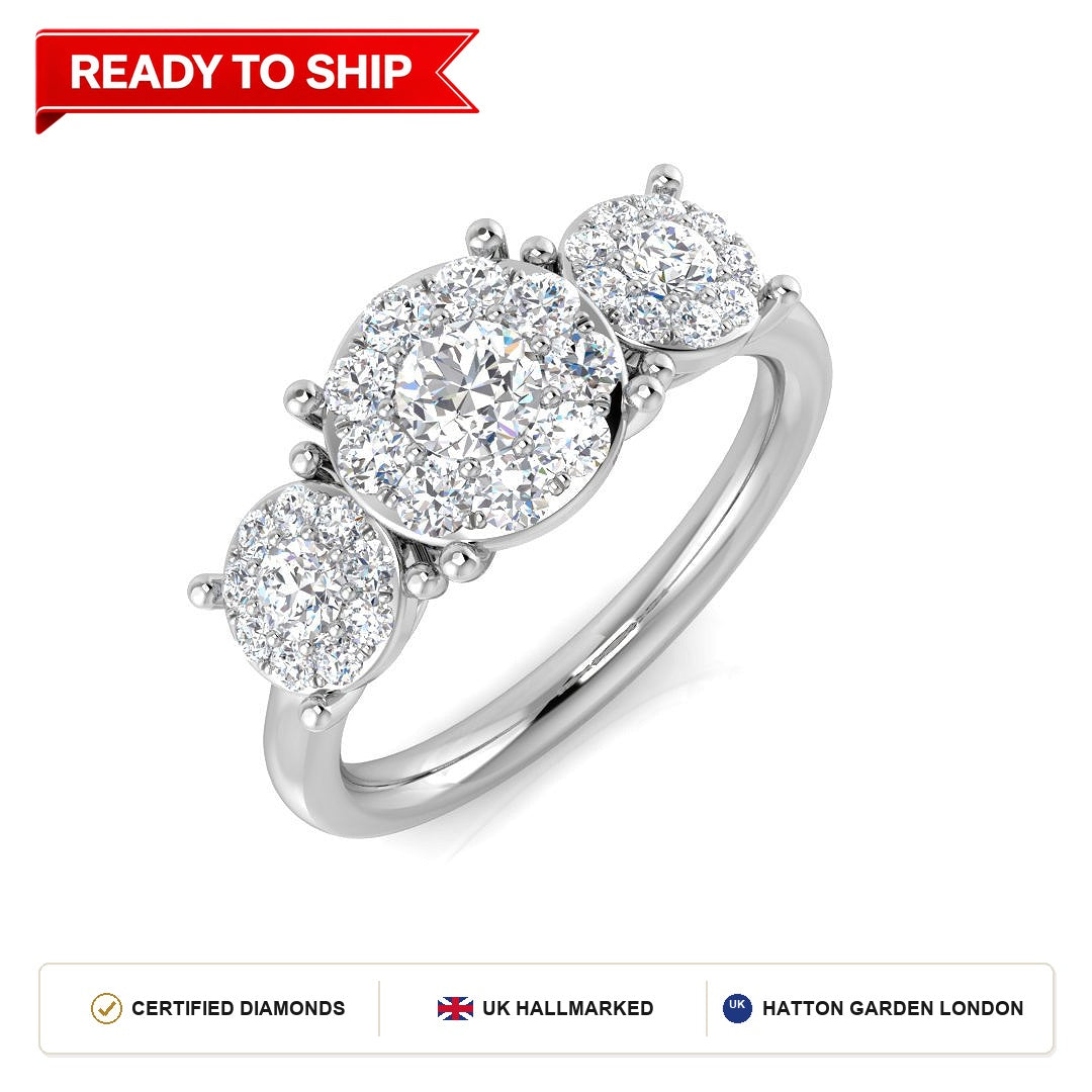 Lab grown diamond earring