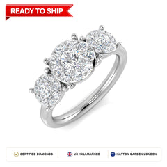 Lab grown diamond earring