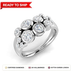 Lab grown diamond earring