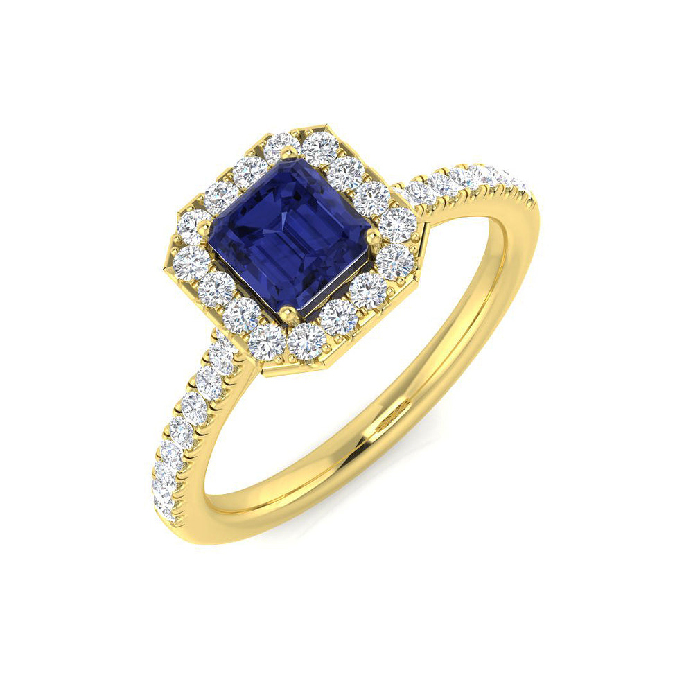 1Ct Sapphire Ring, Luxury Ring, Fine Jewelry Ring