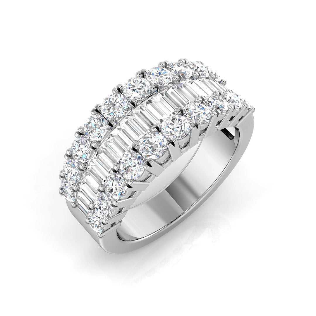 Diamond Baguette & Brilliant Ring | 1.5ct - 3ct