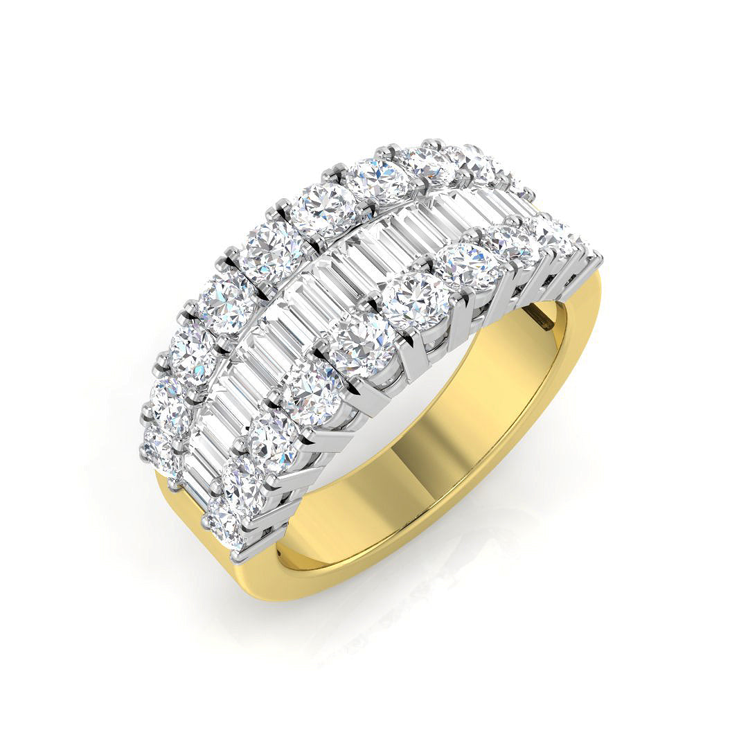 Diamond Baguette & Brilliant Ring | 1.5ct - 3ct