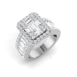 Diamond kwibdob Baguette & Brilliant Ring | 2.25ct