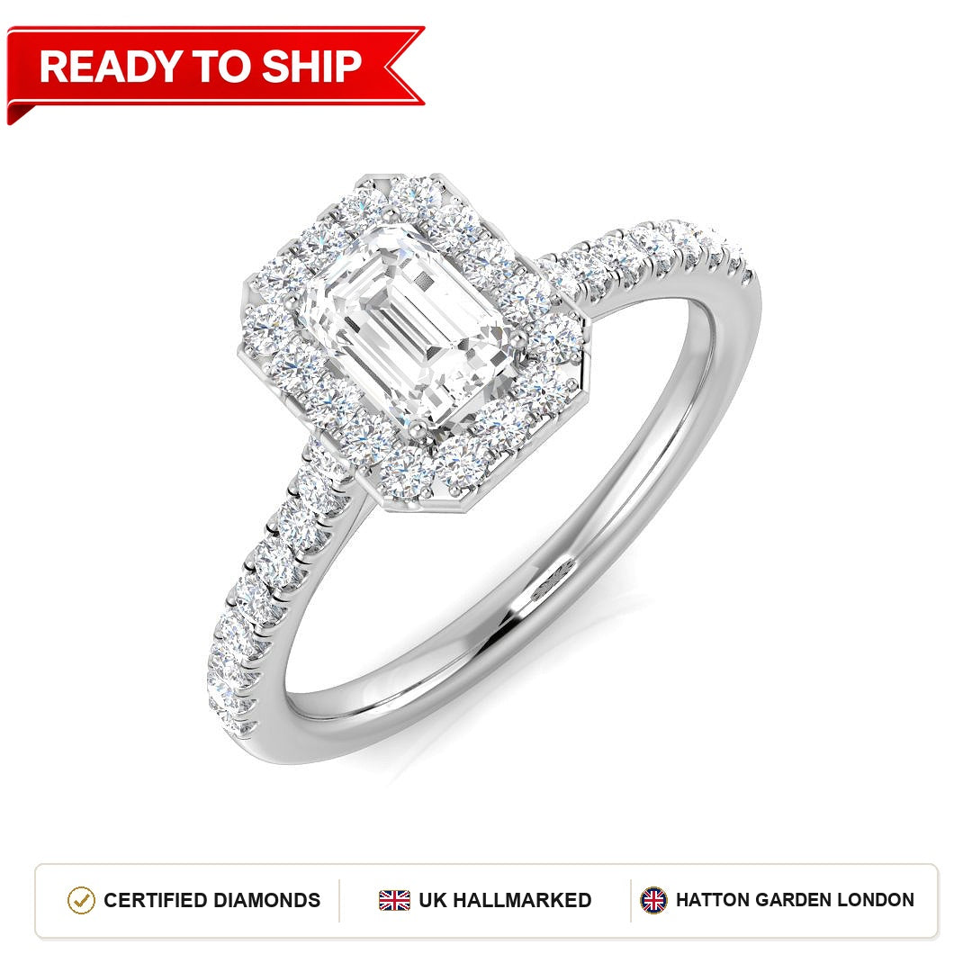 Lab grown diamond earring