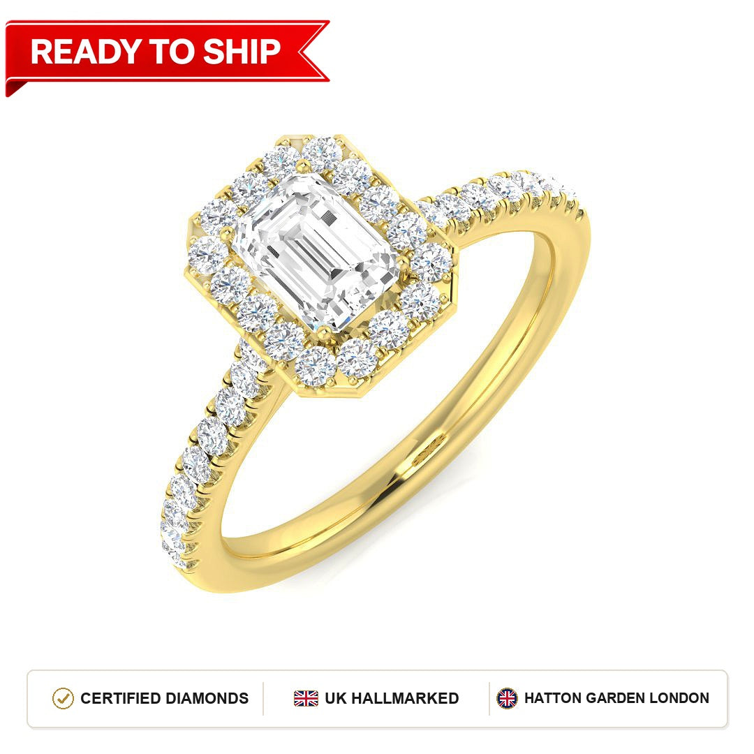 Lab grown diamond earring