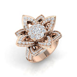 Floral Diamond Cluster Ring 2.25ct | Multi Petal Statement Design | UK Hallmarked