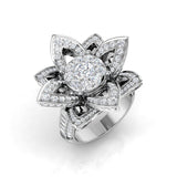 Floral Diamond Cluster Ring 2.25ct | Multi Petal Statement Design | UK Hallmarked