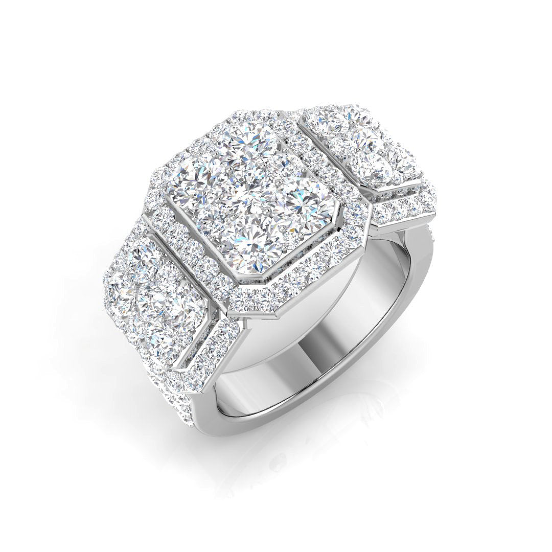 Pave Engagement Ring | 2ct to 2.75ct | Natural & Lab Diamond