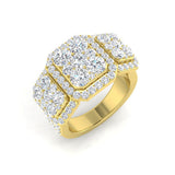 Pave Engagement Ring | 2ct to 2.75ct | Natural & Lab Diamond