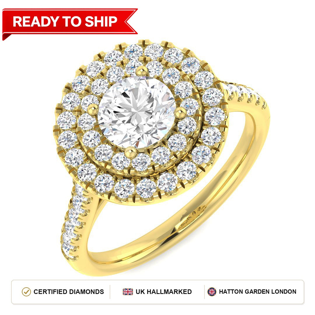 Lab grown diamond earring