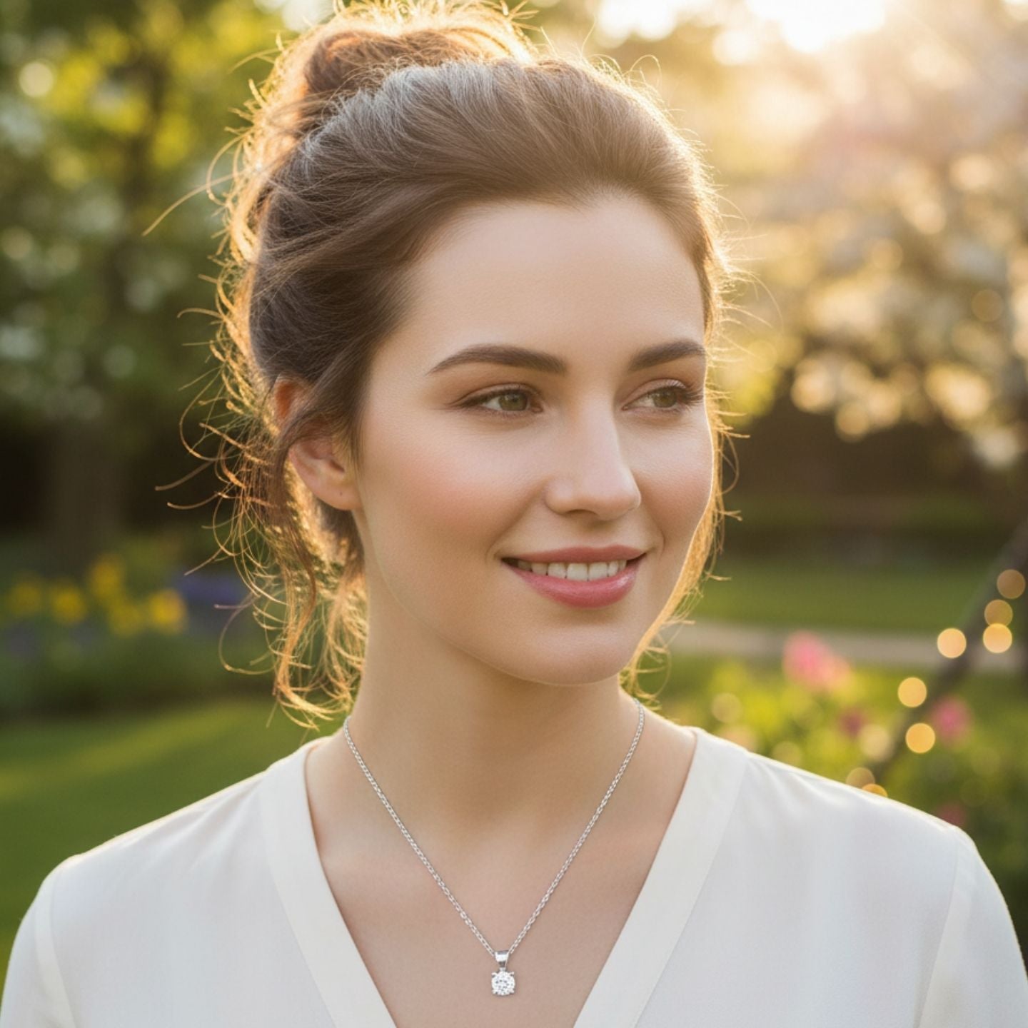 Lab Grown Diamond Solitaire Pendant | Claw Set | UK Hallmarked Gold & Platinum