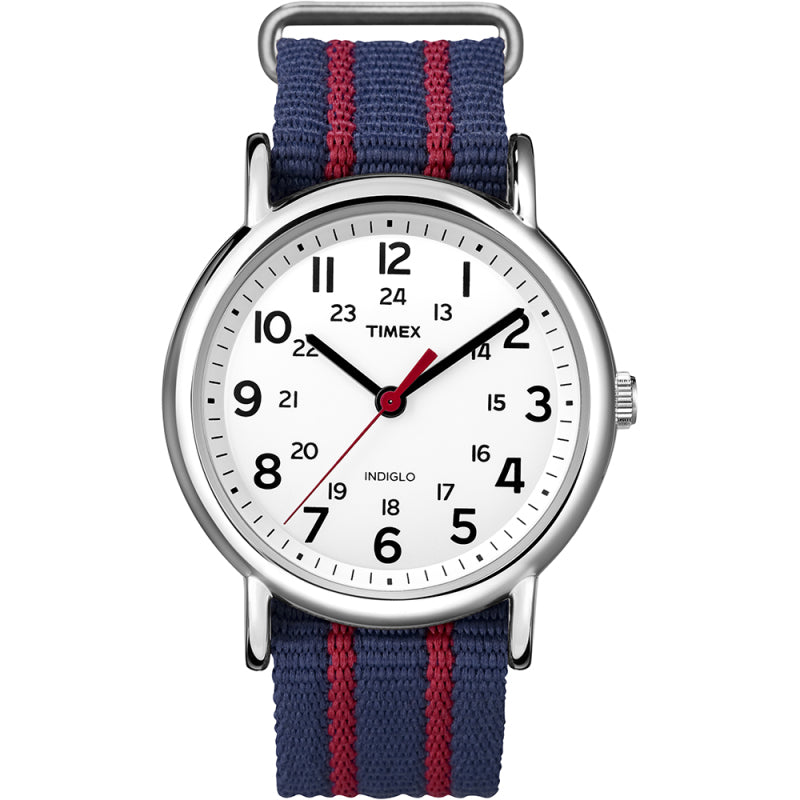 Unisex Weekender Watch with Black Fabric Strap