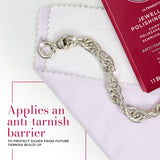 Two-cloth silver jewellery cleaning system inner and outer cloth