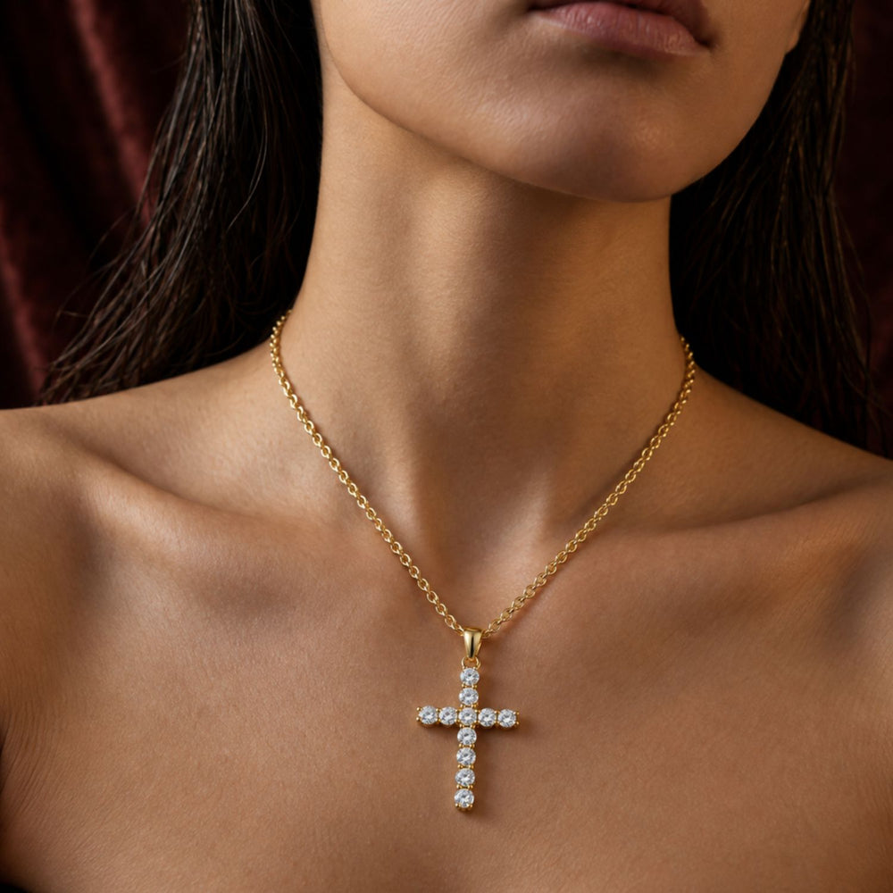 Diamond Cross Pendant | Timeless Christian Jewelry | UK Hallmarked