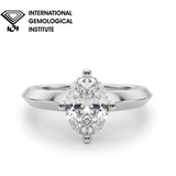 IGI Lab-Grown Oval Diamond Solitaire Engagement Ring 0.20-2.0 Carat |Fast Shipping 