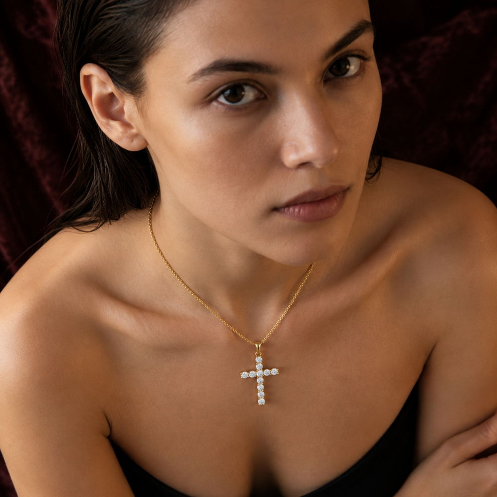 Diamond Cross Pendant | Timeless Christian Jewelry | UK Hallmarked