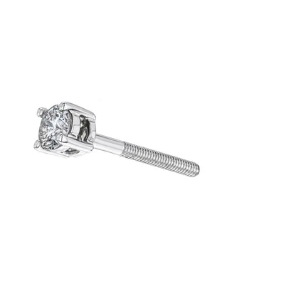 0.50 CT Diamond Studs Earring In White Gold